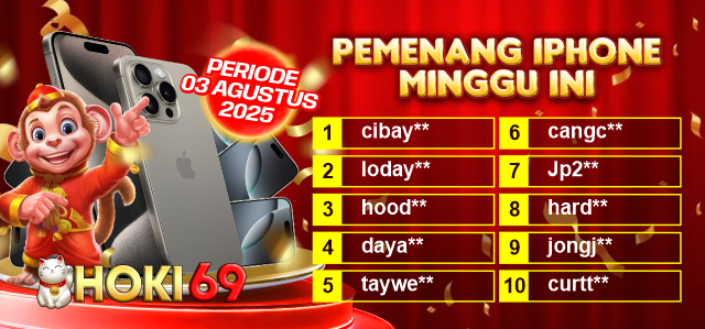PEMENANG IPHONE MINGGU 3 AGUSTUS 2025