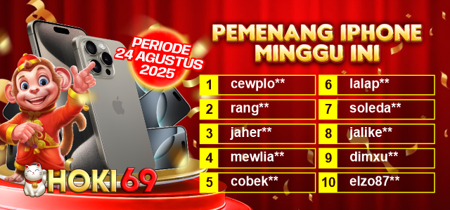 PEMENANG IPHONE MINGGU 24 AGUSTUS 2025