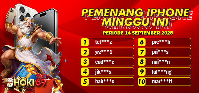 PEMENANG IPHONE MINGGU 14 SEPTEMBER 2025
