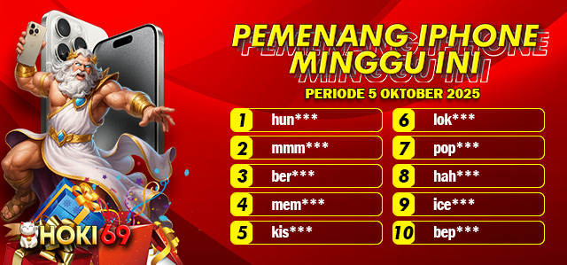 PEMENANG IPHONE MINGGU 5 OKTOBER 2025