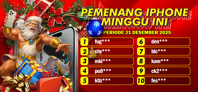PEMENANG IPHONE MINGGU 21 DESEMBER 2025