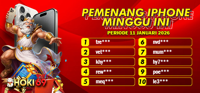 PEMENANG IPHONE MINGGU 11 JANUARI 2026