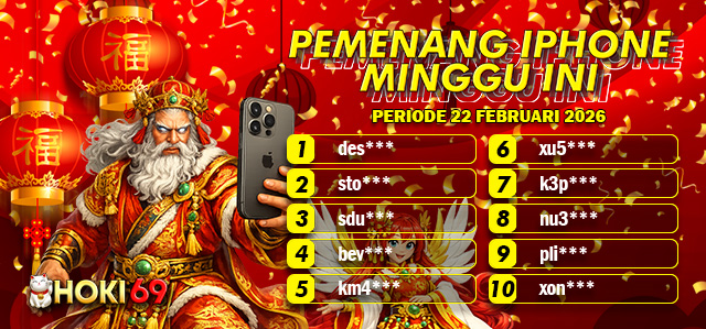 PEMENANG IPHONE MINGGUAN 22 FEBUARI 2026